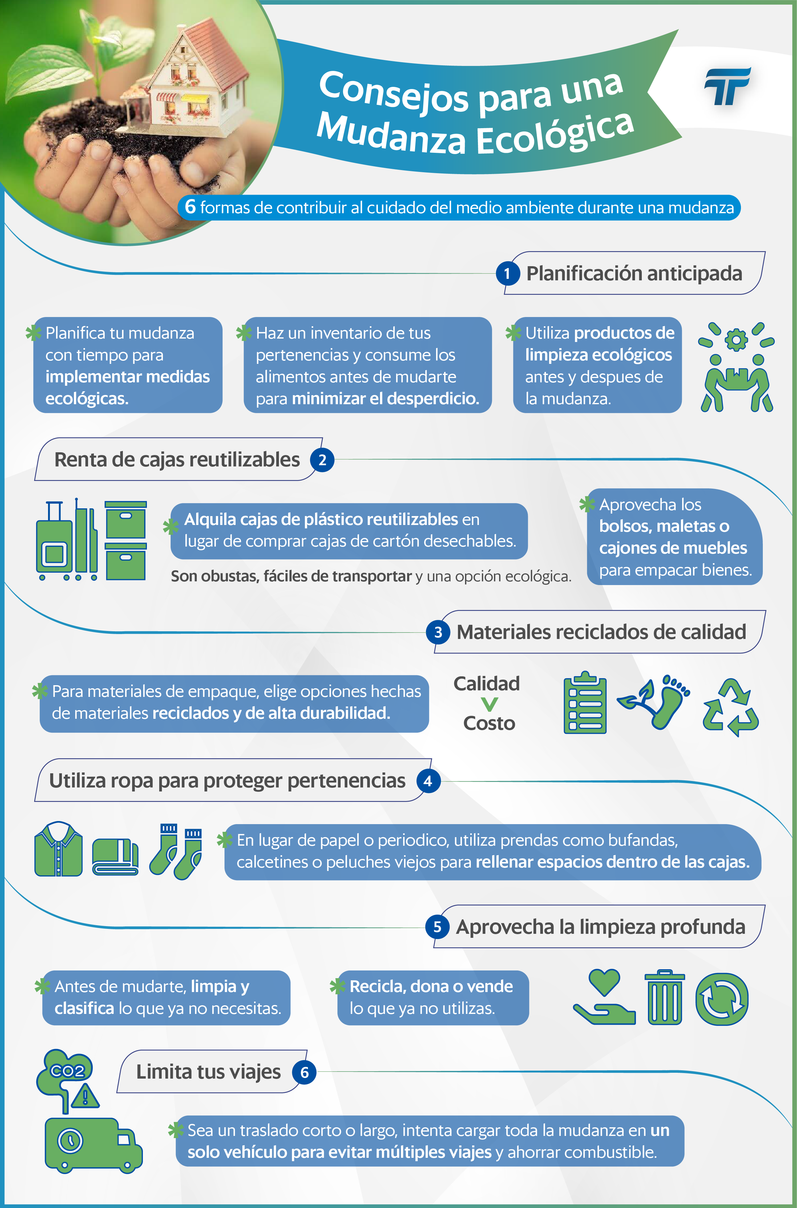 INFOG - Mudanzas ecológicas Tips para contribuir a la sostenibilidad